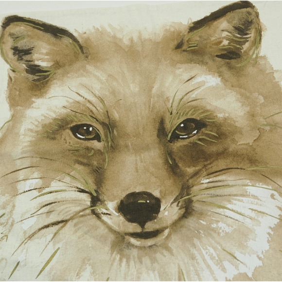 Pottery Barn Painted Fox 20" x 20" Pillow Cover NWT ~ Woodland Cabin Decor NEW! - Picture 4 of 7